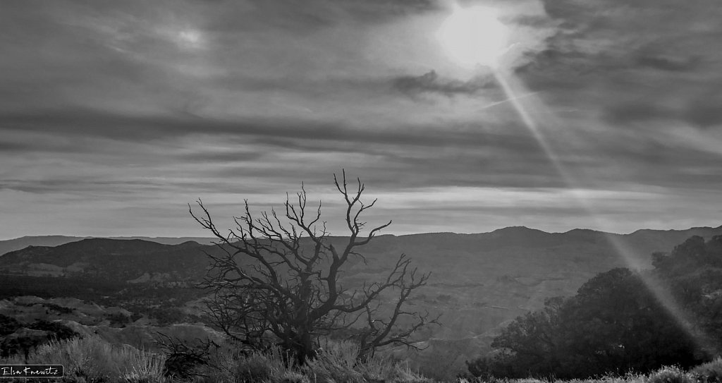 Sun Ray touching the Grand Canyon